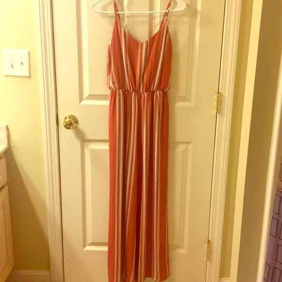 Shinestar Other - 🍊 Shinestar Orange & White Striped Jumpsuit 🍊